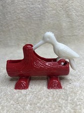 Vintage 1950s Plastic Woodpecker Bird Toothpick Dispenser Nice picture
