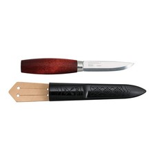Morakniv Classic Red Birchwood Carving Knife 3 Inch Carbon Steel Blade picture