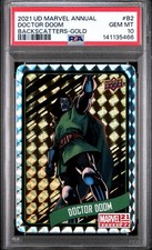 Upper Deck 2021-22 Marvel Annual Doctor Doom Backscatters Gold #B2 PSA 10 picture