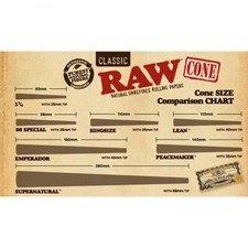 100 Count RAW King Size Classic Pre-Rolled Cones Fast  🚚💨📦🚚💨📦 picture