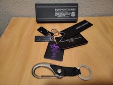 Stussy Deluxe Master-piece MSPC Equipment Key Ring Metal Leather FOB Japan USED picture