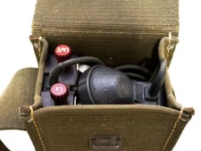 Vintage Swiss Army EN50-A Field Telephones, 4 Phones and Crate picture