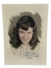 Vintage Photo PORTRAIT OF Mischievous Smile Woman 