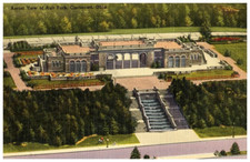 Vintage Postcard 1930-1945 Aerial View of Ault Park, Cincinnati, Ohio (OH) picture