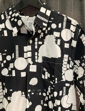 Graniph Laughing Salesman Fukuzou Moguro Long Sleeve Shirt Size M Black Anime JP picture