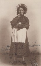 Dan Leno Jr British comedian pantomime 1898 - HAND SIGNED RPPC Photo Postcard picture