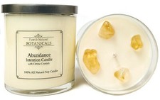 Abundance Soy Intention Candle 100% All Natural Prosperity Success Wiccan Pagan  picture