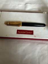 Louis Cartier Pasha, Black Body FP, 18K M Nib-VG Condition picture