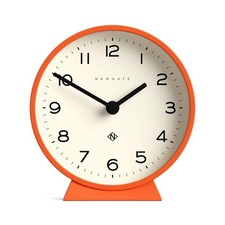 NEWGATE® M Mantel Echo Desk Clock | Modern Round Design | Pumpkin Orange | Ea... picture