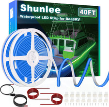 40FT Led Boat Lights Blue, IP67 COB Waterproof Marine Led Lights | Boat Interior picture