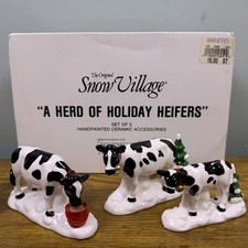 Department 56 Original Snow Village Snowball Fort 5413-3 Set Of 3 With Box picture