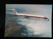 IBERIA AIRLINES DC-9 Jet Airliner Airplane Vintage Aviation Postcard picture