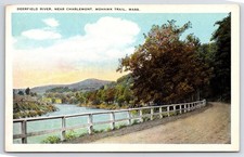 Deerfield River Charlemont Mohawk Trail Mass. Vintage Postcard picture
