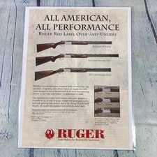 1996 Ruger Over Under Shotguns Vintage Print Ad/Poster Promo Art Magazine Page picture