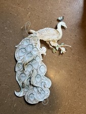 Vintage Original Metal Peacocks Mid Century Wall Art STUNNING Beautiful 25” Inch picture