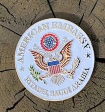 American Embassy Riyadh Saudi Arabia Challenge Coin New U.S. Embassy  picture
