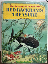 Hergé The Adventures Tintin Red Rackham's Treasure Golden Press 1st 1959 picture