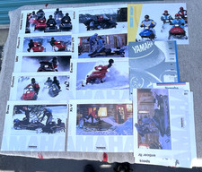 Vintage 1990s Yamaha Snowmobile Mower Brochure Catalog Lot Enticer Phazer SRV picture