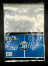 200 Sleeves Magazine Plastic Resealable Storage Bags 8 3/4