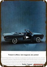 1962 PONTIAC Lemans Tempest Convertible Vintg-Look DECORATIVE REPLICA METAL SIGN picture