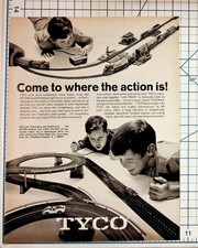 Vintage TYCO HO Model Trains Roadracing Slot Cars 1960s Magazine Print Ad picture