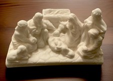 Alabastrite Nativity Scene in White Made in Italy picture