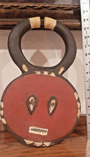 Vintage Baule Goli Ceremonial Mask with Horns: Kplekple Dance. Ivory Coast picture