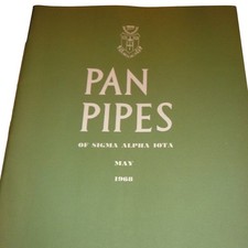 Vintage May 1968 Pan Pipes Sigma Alpha Iota Music Fraternity Magazine Chicago picture