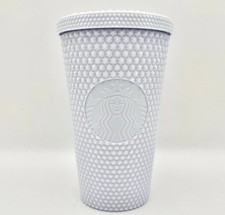 Starbucks Textured 16oz Studded Tumbler ~  White Matte & Mint Green picture