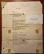 ​1950s Pinkney Roberts Comedy Routine Song Sheet 
