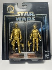 Commemorative Edition Star Wars Figurine, Hon Solo & Princess Leia picture