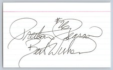 Preston Pearson Autograph Signed Index Card #26 Best Wishes NFL Football picture