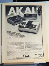 AKAI AUDIOPHILE CASSETTE DECKS   ORIG. VTG 1972 ADVERTISEMENT picture