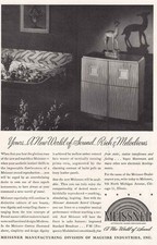 1946 Meissner: New World of Sound, Rich and Melodious Vintage Print Ad picture