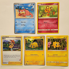 Pokémon TCG Trading Card Lot of 5 2020 Sword & Shield Slowpoke Sonia English picture