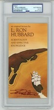 L. Ron Hubbard ~ Signed Effective Knowledge Cover Full Signature /200 ~ PSA DNA picture