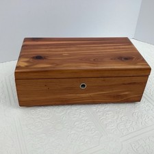 Vintage Mini Lane Cedar Chest Wood Box 9 x 5 x 3.5 Chippewa Falls, WI Keepsake picture