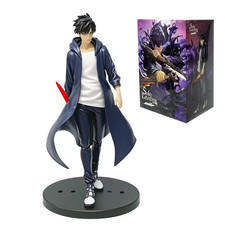 21CM Solo Leveling Sung Jinwoo PVC Anime Figure Collectible New With Box picture