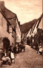Antique Postcard Clovelly Devon England Street Scene Frith's Series 24768 picture