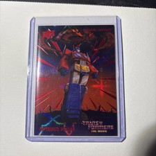 Upper Deck Transformers The Movie 40th Red NUMBERED Optimus Prime #1 1782/1986 picture