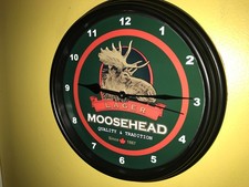 Moosehead Beer Canada Bar Man Cave Wall Clock Advertising Sign picture