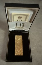 Dunhill Vintage Rollagas Gold Plated Florentine Lighter picture