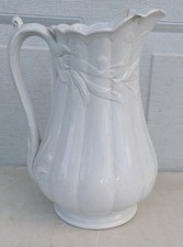 Antique Pearl Ironstone China Turner And Tomkinson Pitcher picture