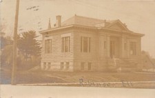 J61/ Robinson Illinois RPPC Postcard c1910 Public Library Building 247 picture