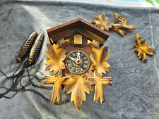 Black Forest Germany Cuckoo Clock, Wood/Metal Mechanical, Roman Numerals picture