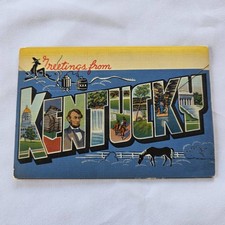 Vintage 1939 Foldout Photo Booklet Scenic Kentucky the Blue Grass State picture