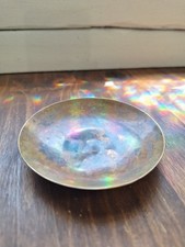 Ronald Hayes Pearson mid-century modern hand spun brass shallow bowl vintage  picture