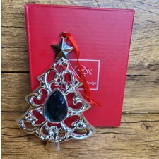 Lenox bejeweled Silverplated Christmas Tree Ornament picture