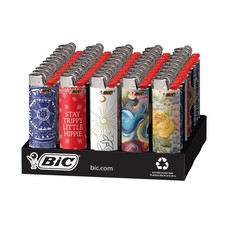 Case of 6 BIC Special Edition Bohemian Series Lighters 50 Count Tray +3 Free picture