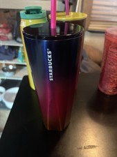 New Super Rare Gold Starbucks 2022 Unique Shape And Color Tumbler 24 oz Siren picture